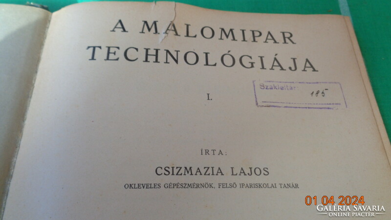 A Malomipar technológiája  írta  Csizmazia  L .  mérnöki szakkönyv  200 odal
