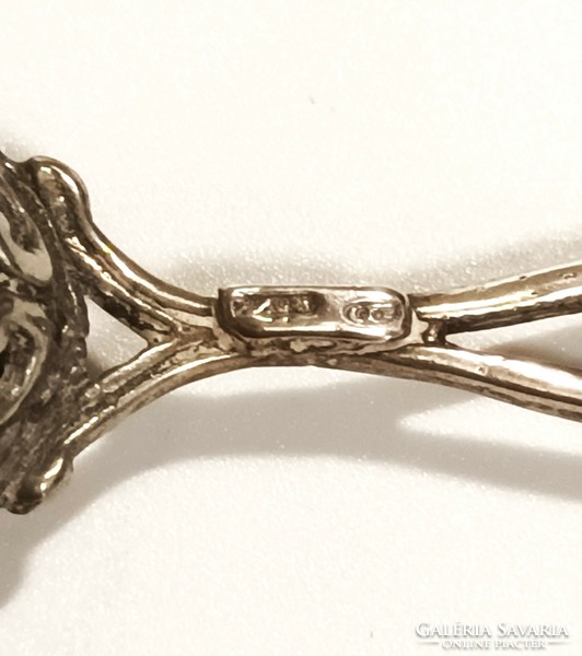 Silver decorative rattle