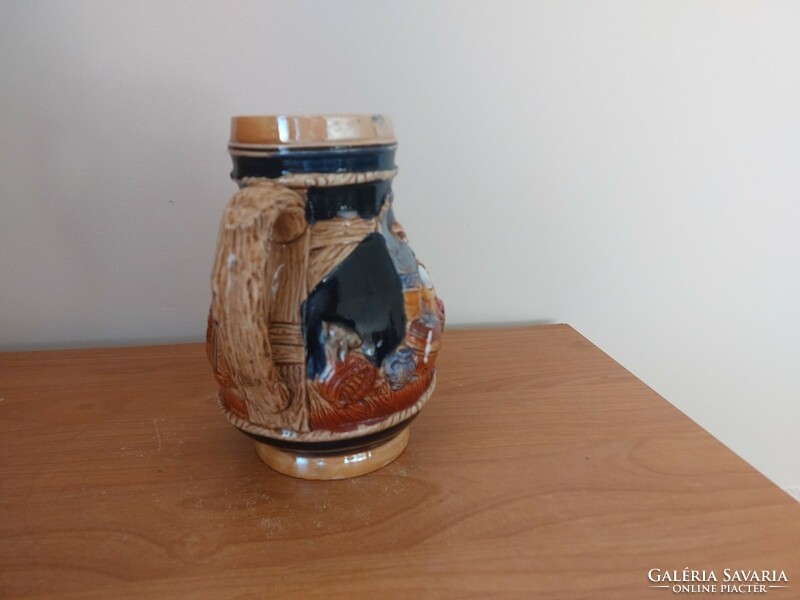 (K) nice German ceramic jug, approx. 18 cm high