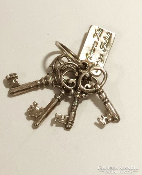 Silver keys, symbols of love, life, strength, health