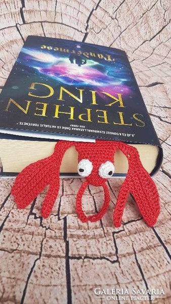 Crochet Lobster Bookmark