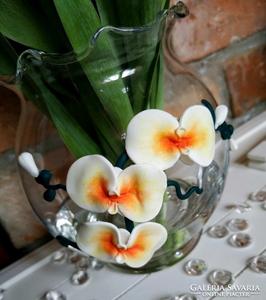 Orchideás mini váza