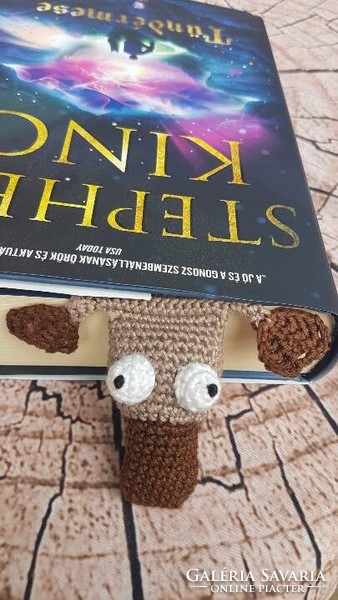 Crochet platypus bookmark
