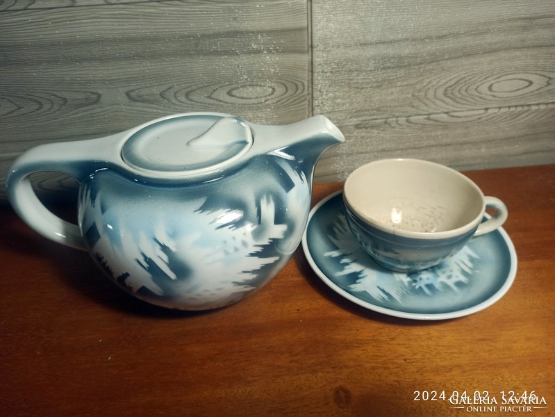 A special small tea pot with a cup