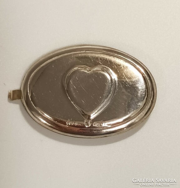 Silver cloth ornament or money clip