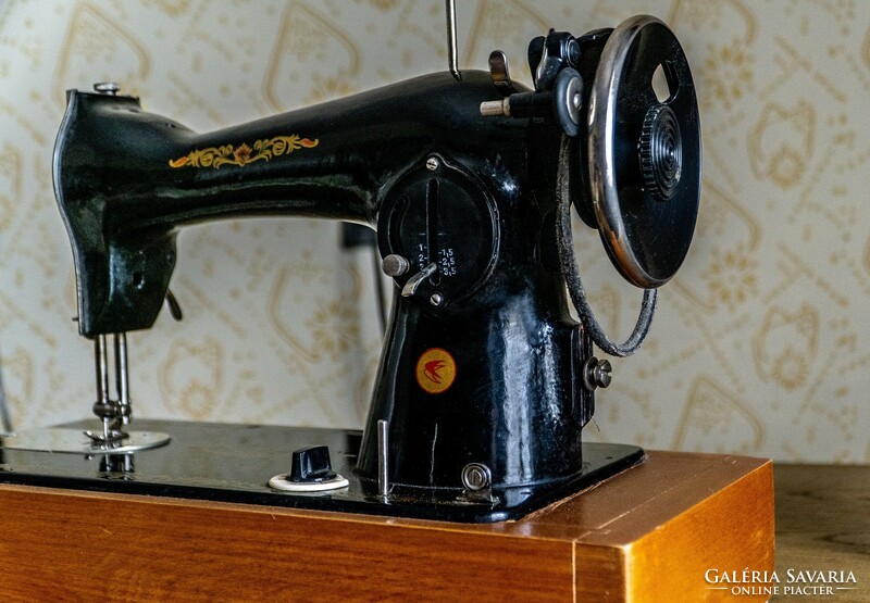 Soviet, Russian electric sewing machine with carrying case and instructions