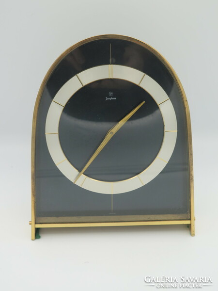 Junghans copper table clock, art deco style