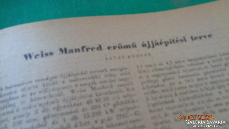 MAGYAR TECHNIKA  3 db  1947 - 1951 ,   A  három  éves terv  műszaki feladatai .