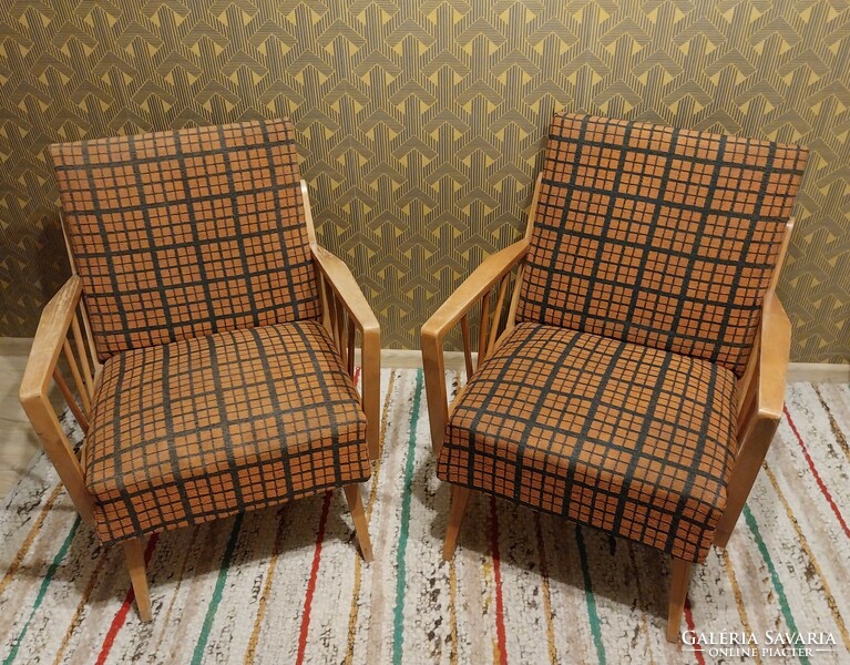 Two retro cane armchairs for sale!