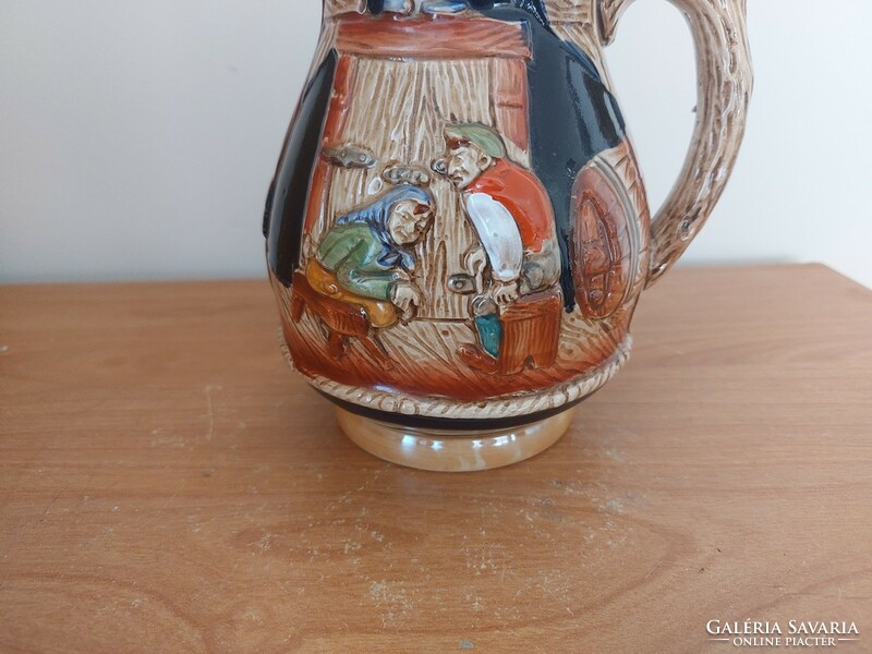 (K) nice German ceramic jug, approx. 18 cm high