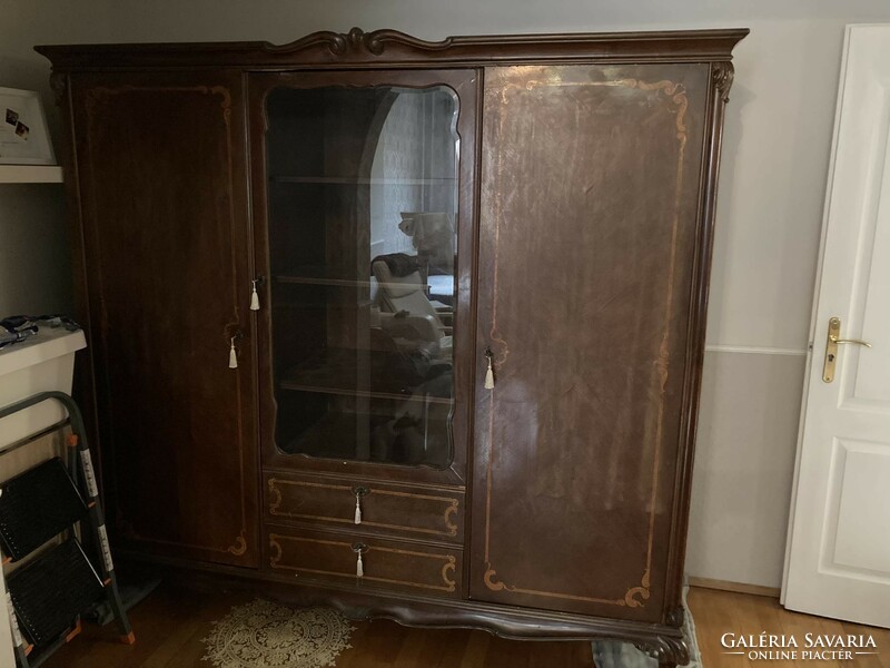 Large Art Nouveau wardrobe