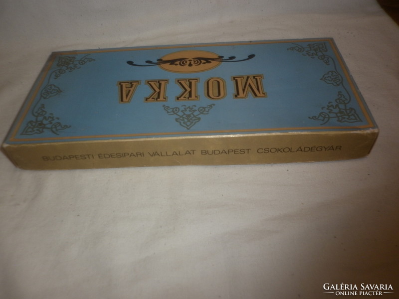 Old retro bonbon chocolate box Budapest confectionery company