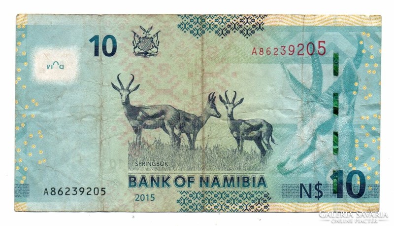 10   Dollár  2015    Namibia