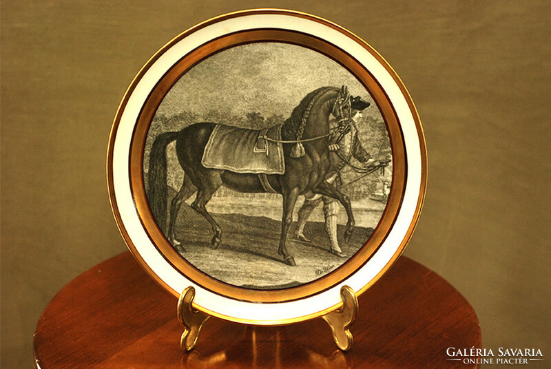 Porcelain bowl - equestrian series porcelain collection, Italian porcelain