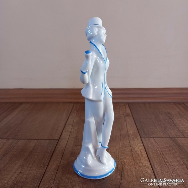 Régi Neu Tettau német porcelán art deco figura