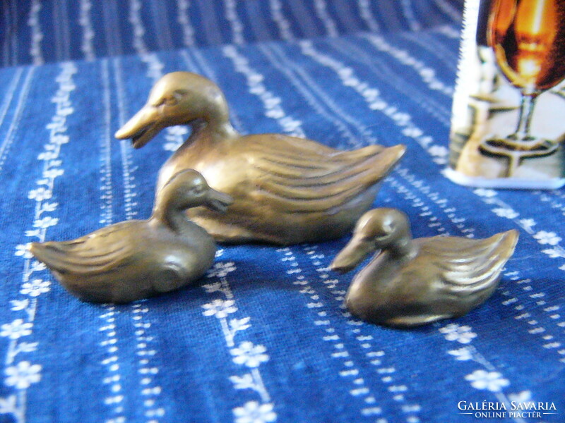 Copper miniature wild ducks