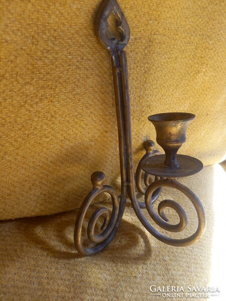 Wall candle holder copper