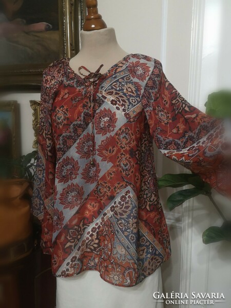 Monsoon 36 blouse with butterfly sleeves