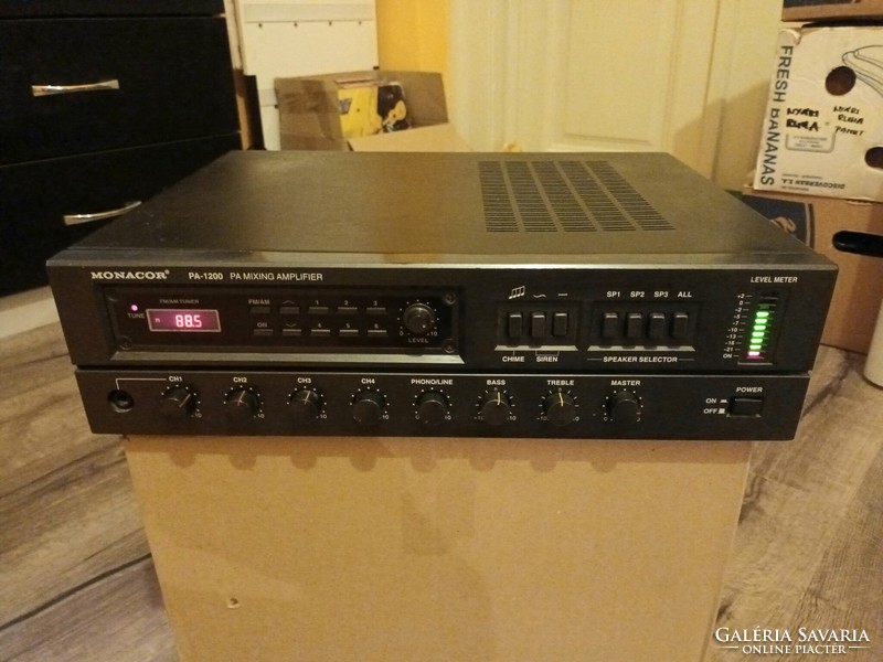 Monacor pa-1200 4-zone 100v vintage amplifier