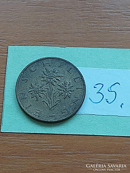 Austria Austrian 1 schilling 1985 aluminium-bronze, mountain grass (leontopodium nivale) 35