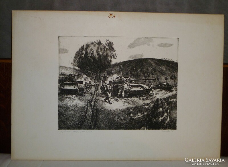 3 etchings without frame. It is also cheaper (Mihály Cszistu, Ferenc Furlán, István Imre).