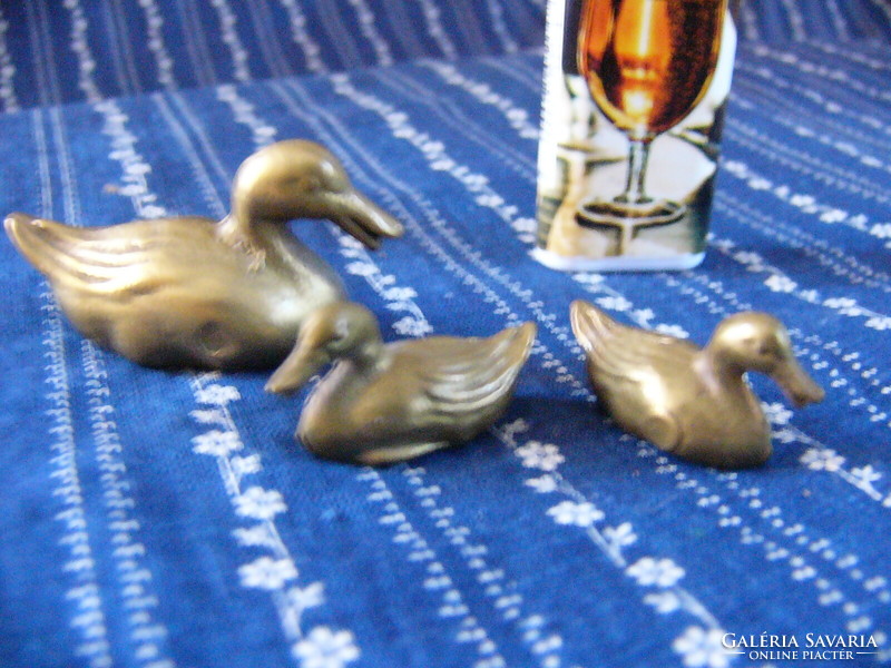 Copper miniature wild ducks