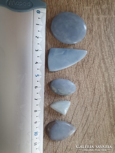 Angelite handle stones / kaboschon