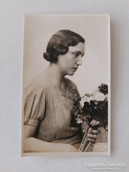 Régi női fotó hölgy fénykép 1934