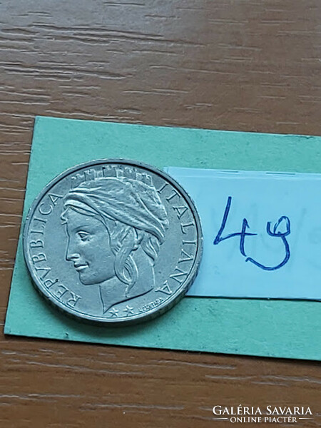 Italy 100 lira 1993, copper-nickel, dolphin 49