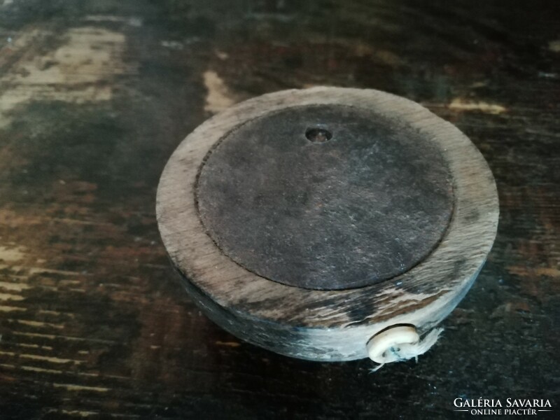 Wooden and vinyl combination or only wooden push button, bell, switch from the first half of the 20th century