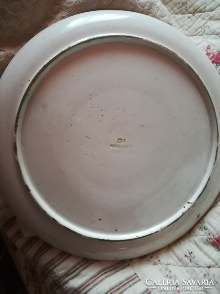 Miskolcz, masszába nyomott jelzéssel nagy méretű fali tányér