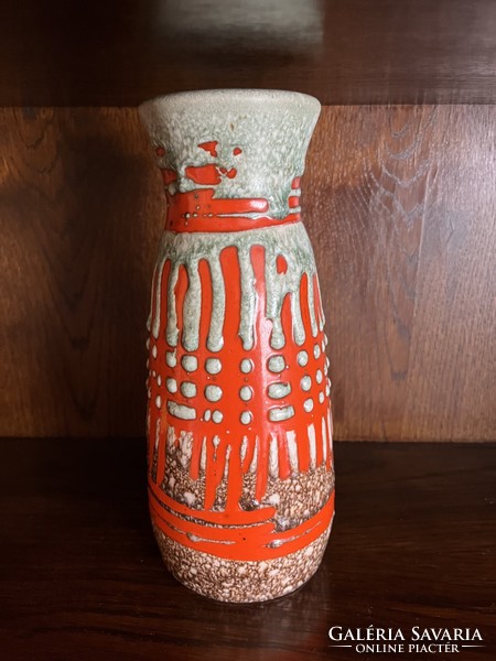 Glazed ceramic vase 25 cm high