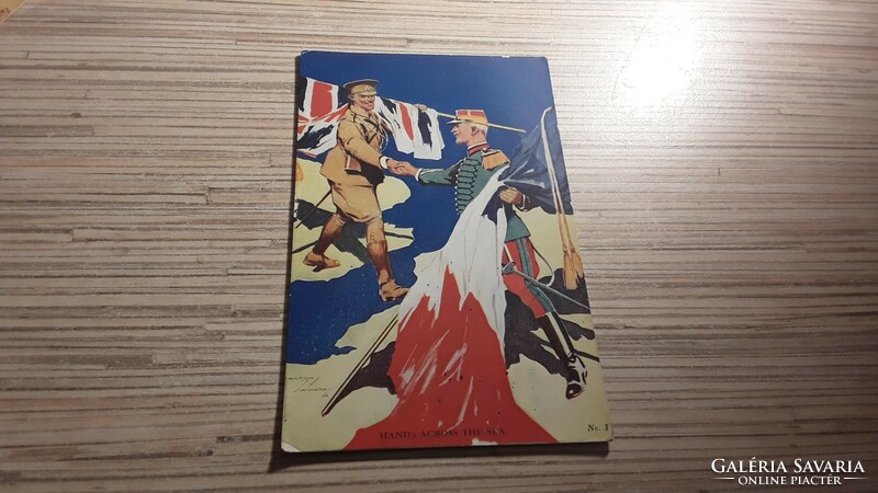 Antique lawson wood military postcard.