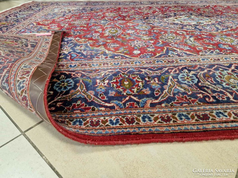 Iráni keshan 200x310 cm kézi csomózású gyapjú perzsa szőnyeg Z39