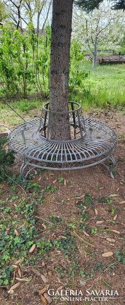 Wrought iron garden round seating area