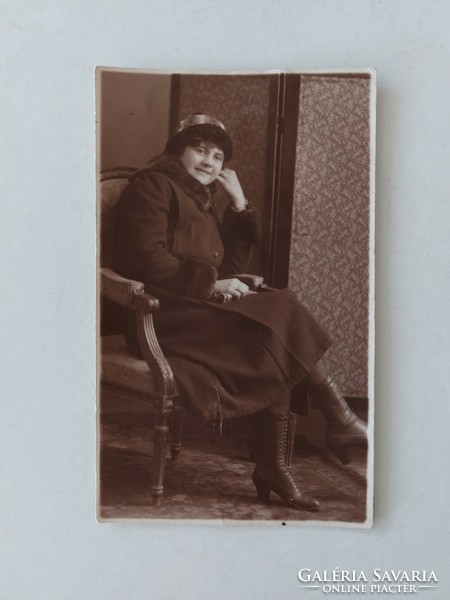 Régi női fotó hölgy fénykép 1921
