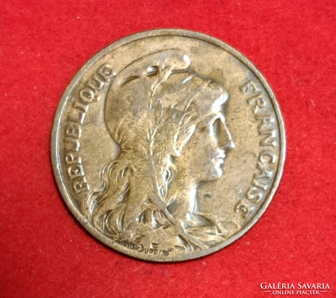 1914. Franciaország 10 Centimes pénz érme (813)