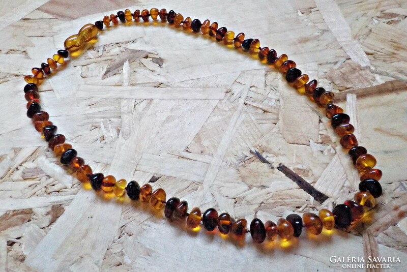 Real amber baby necklace