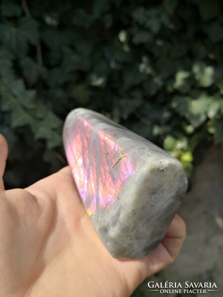 Beautiful pink labradorite crystal, mineral