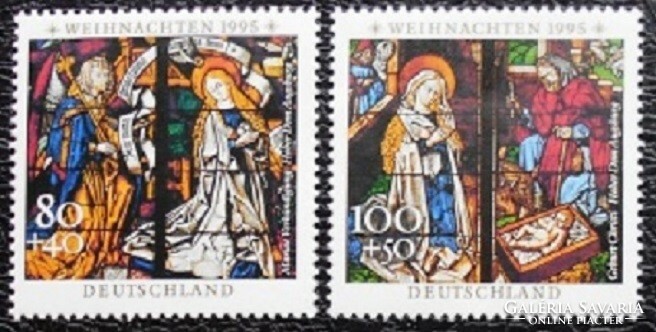 N1831-2 / Germany 1995 Christmas stamp postal clear