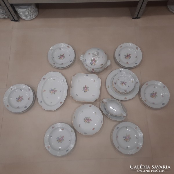 6 Personal Herend hbc flower pattern porcelain tableware