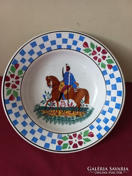 Antique wilhelmsburg hussar wall plate