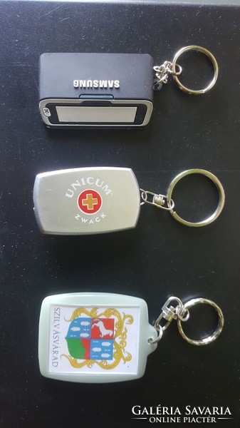 3 retro key chains in one