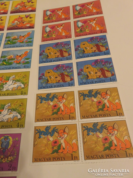Stamps based on the Vuk fairy tale series 1982, 8,6,4,2,1 ft
