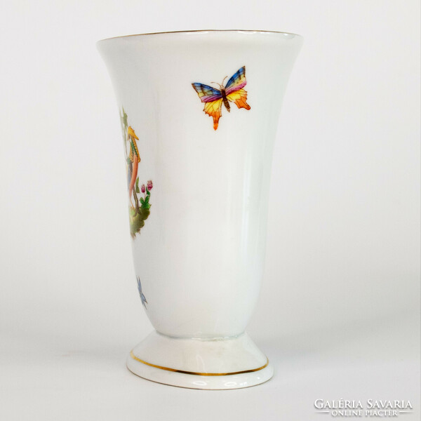 Herend pheasant pattern vase