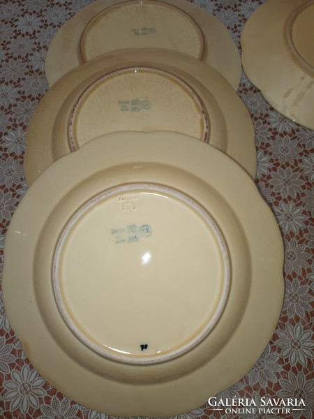 Antique! Zsolnay family mark!! Tm. Flat and deep plates..