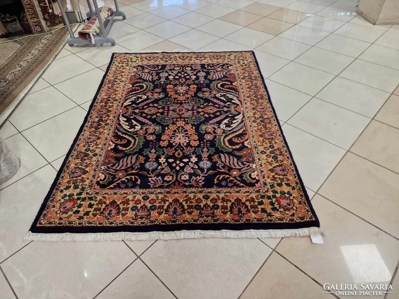 Tabriz motif 130x190 cm hand-knotted woolen Persian rug z45