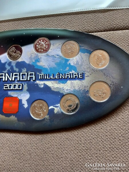 Canada Millennium 2000 dollar (1/4 dollar = 25 cents) set of 13