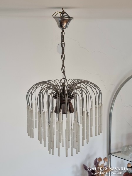 Rare Italian vintage waterfall chandelier