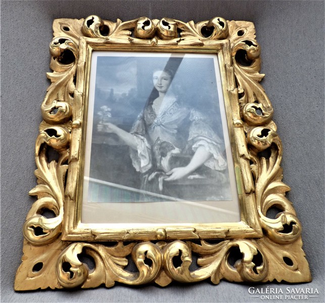 Beautiful, antique, wooden, Florentine frame approx. 1800!!!